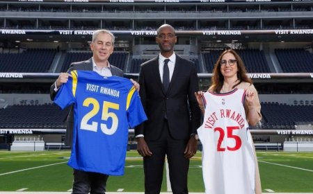 Visit Rwanda igiye kwambarwa n'ikipe ikomeye muri NBA na NFL