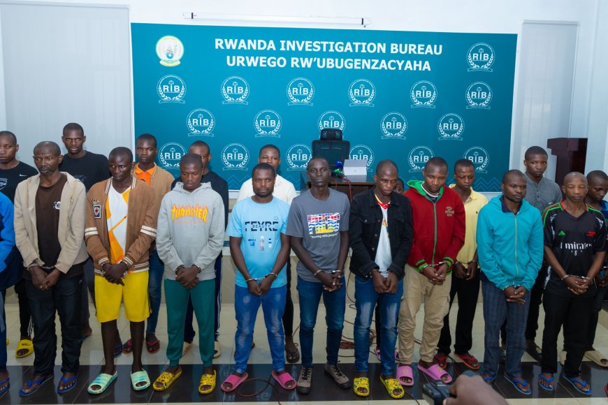 Rwandan Investigation Bureau (RIB) Arrests 26 Suspects Implicated in Fraud and Cybercrime