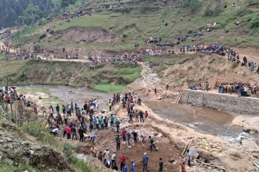 Nyamasheke: Abantu babiri bafunzwe nyuma y’impanuka y’urukuta yapfiriyemo 8