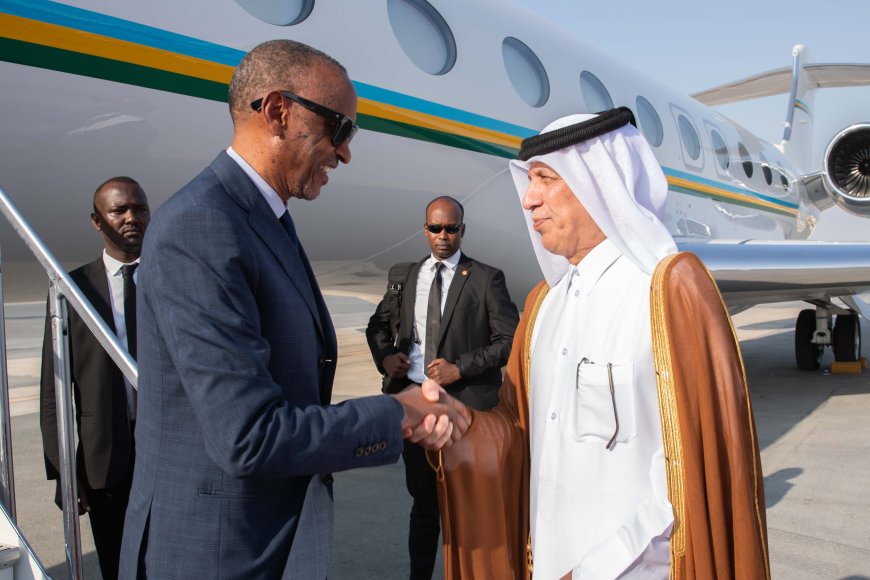 Updated: Ibyo Perezida Kagame yaganiriye na Emir wa Qatar