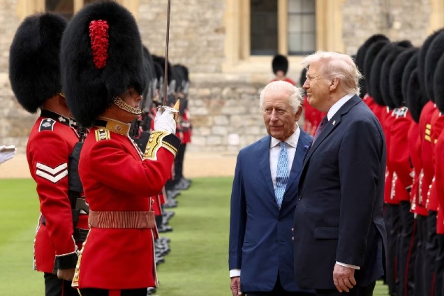 Ubwami bw’u Bwongereza bwakiriye Trump mu ruzinduko rw’iminsi 3