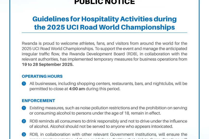 RDB yadohoye! Amasaha yo guceza yagejejwe mu gitondo