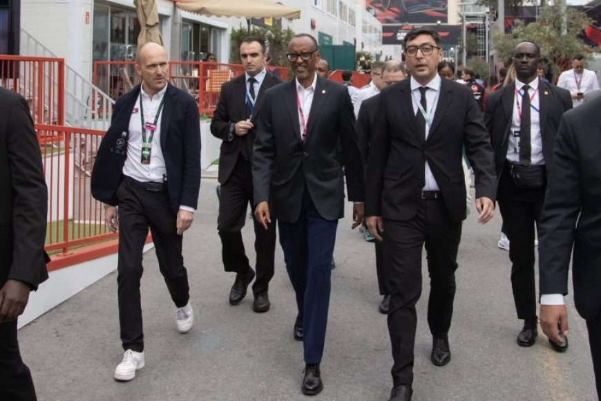 President Kagame Visits Formula 1 Circuit in Baku at the End of Azerbaijan Trip