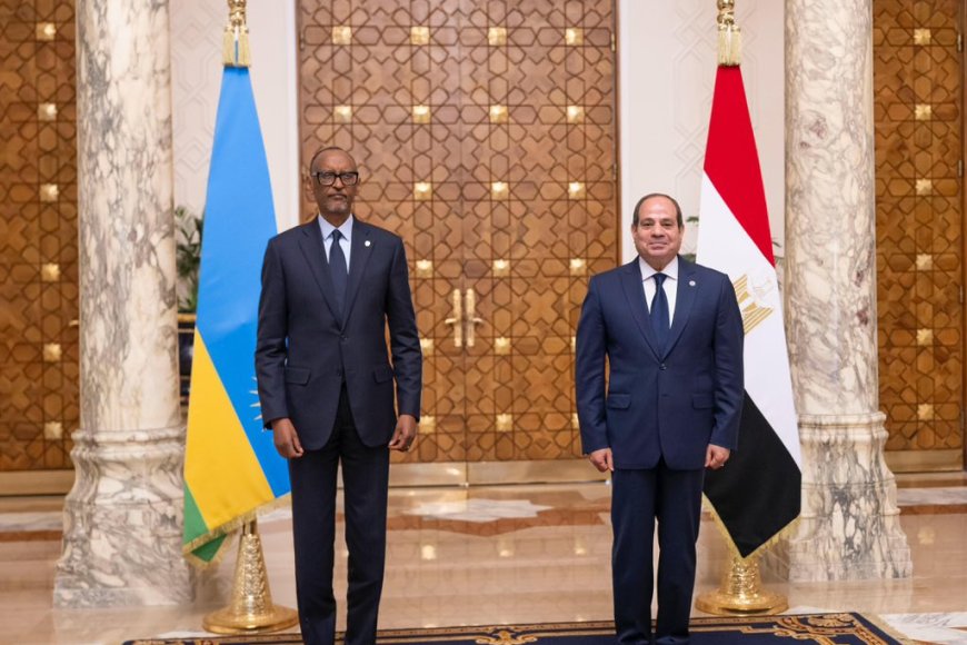 Perezida Kagame yageze i Cairo mu ruzinduko rw’akazi