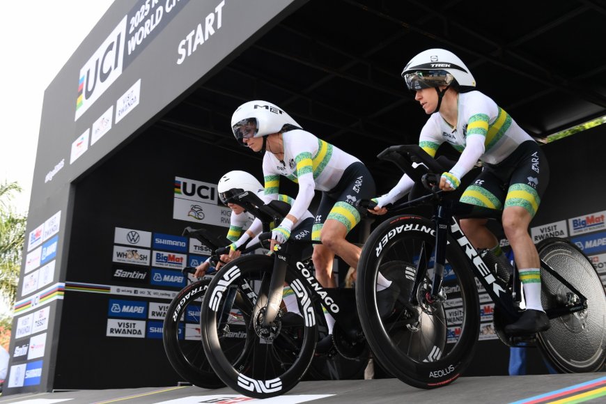 Ikipe ya Australia ikoreye amateka muri Shampiyona y'isi y'Amagare hano mu Rwanda