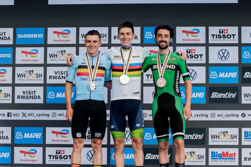 Uko Tadej Pogačar wegukanye shampiyona y’isi y’Amagare hari aho yageze akumva acitse intege ariko bikarangira ayitwaye