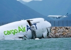 Two Killed as Cargo Plane Skids Off Runway into the Sea at Hong Kong International Airport
