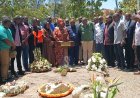 Uhuru Kenyatta Pays Emotional Visit to Raila Odinga’s Grave in Bondo