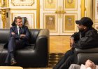 Davido yashyikiranye na Perezida Emmanuel Macron 