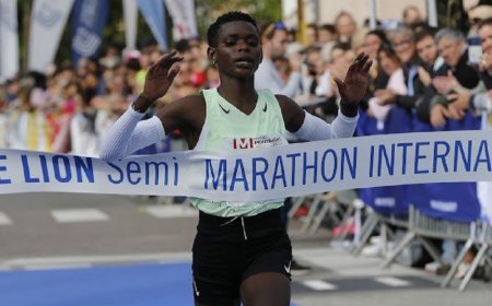 Niyonkuru Florence yatwaye Umudali wa Zahabu muri Lyon Half Marathon