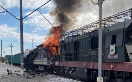 Russian Drones Strike Two Passenger Trains in Northern Ukraine