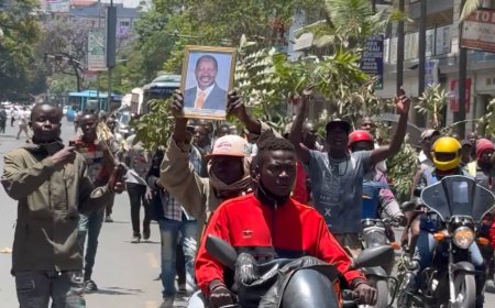 BREAKING NEWS: Youth Take Over Nairobi CBD as Kenya Mourns the Passing of Raila Odinga