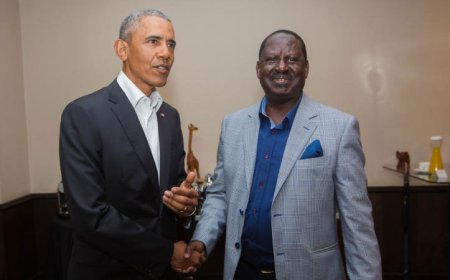 Barack Obama yunamiye Raila Odinga amushimira ubutwari yeretse Isi