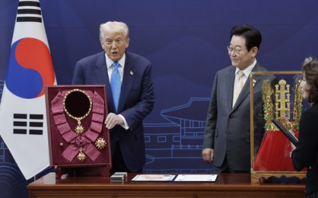 Koreya y'Epfo:Trump yahawe umudari w'icyubahiro