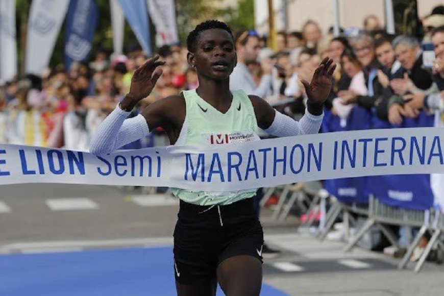 Niyonkuru Florence yatwaye Umudali wa Zahabu muri Lyon Half Marathon