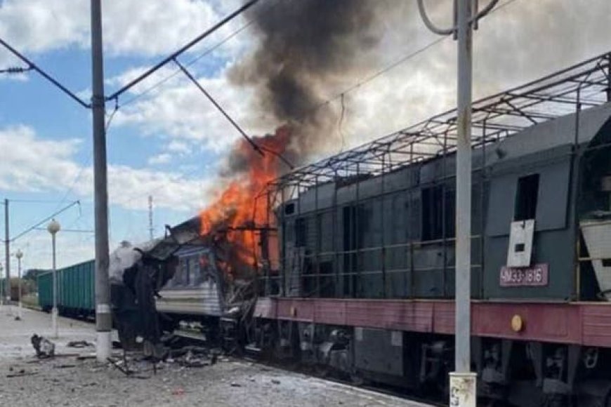 Russian Drones Strike Two Passenger Trains in Northern Ukraine