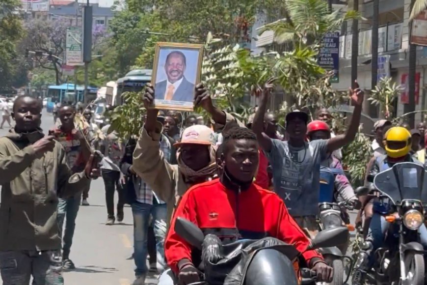 BREAKING NEWS: Youth Take Over Nairobi CBD as Kenya Mourns the Passing of Raila Odinga