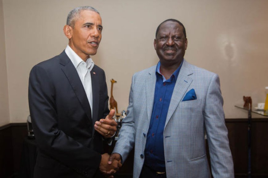 Barack Obama yunamiye Raila Odinga amushimira ubutwari yeretse Isi