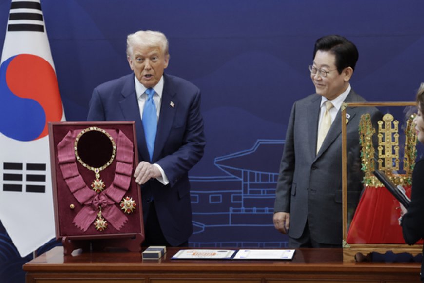 Koreya y'Epfo:Trump yahawe umudari w'icyubahiro