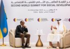 Perezida Kagame yagiranye ibiganiro na Emir wa Qatar