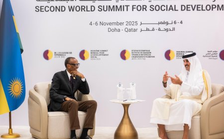 Perezida Kagame yagiranye ibiganiro na Emir wa Qatar