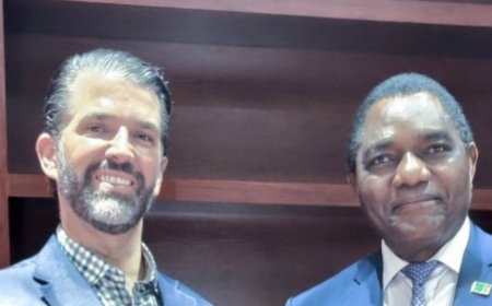 Zambia Hosts Donald Trump Jr. During Private Visit, Reaffirms Commitment to Stronger Ties with the United States