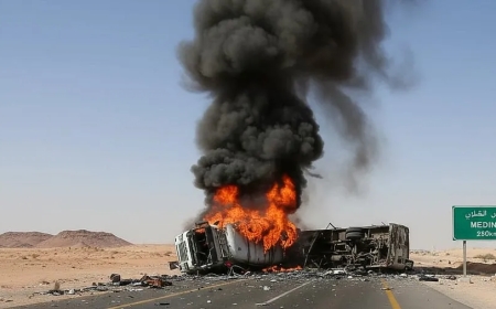 More than 40 Indian Pilgrims Killed in Bus Crash Near Medina, Saudi Arabia