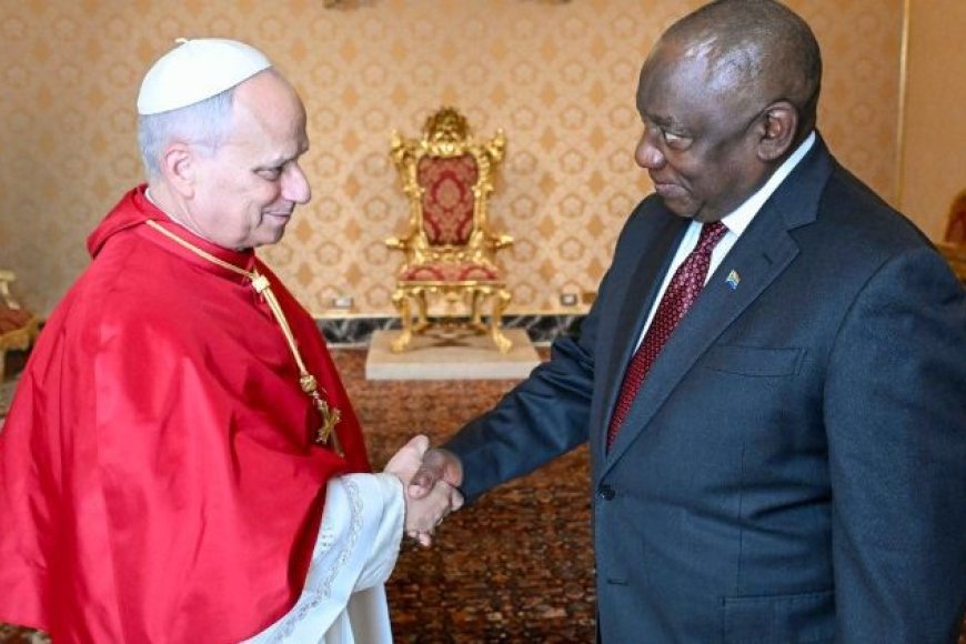 Papa Leo XIV yakiriye Perezida Ramaphosa i Vatican mu gihe Afurika y’Epfo na Amerika bitavuga rumwe