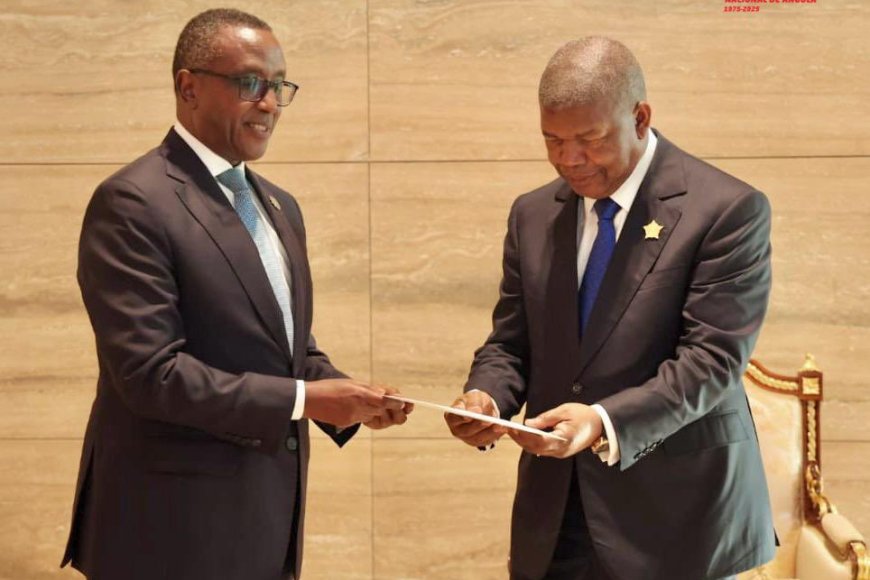 Minisitiri Dr. Biruta yashyikirije Perezida wa Angola ubutumwa bwa Perezida Kagame