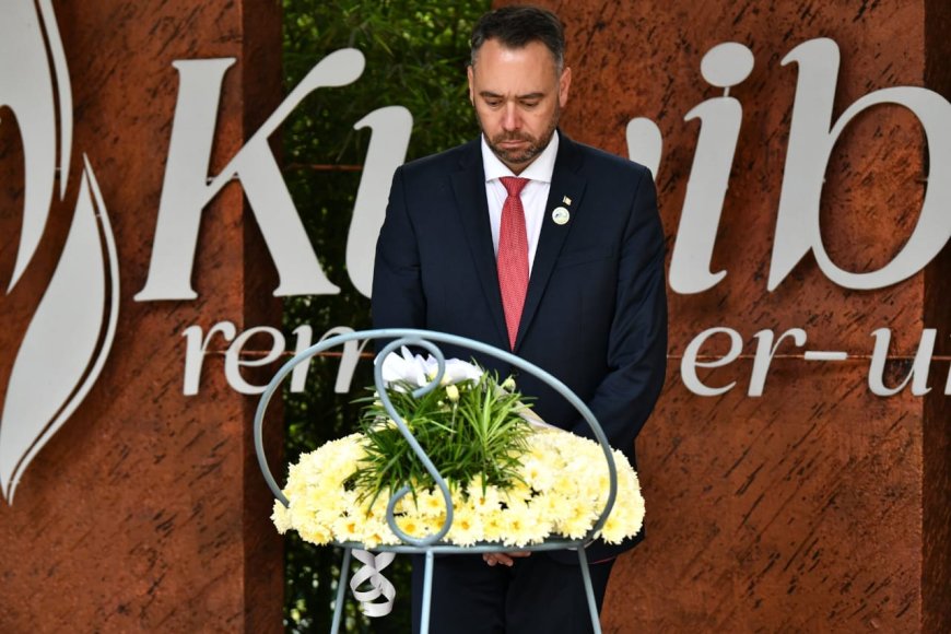 Belgium’s Deputy Prime Minister Maxime Prévot Pays Tribute to Victims of the 1994 Genocide Against the Tutsi in Rwanda