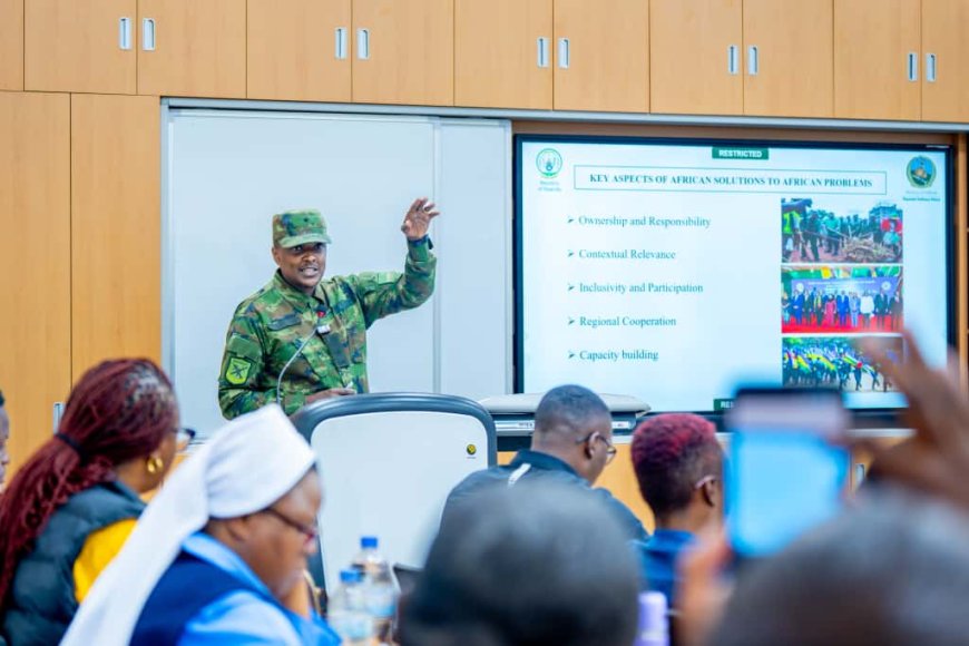 RDF Spokesperson Brig Gen Ronald Rwivanga Briefs Zambian Students on Rwanda’s Role in African-Led Peace Efforts