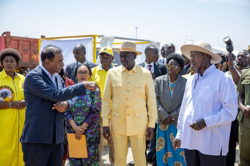 Presidents William Ruto and Kaguta Museveni Groundbreak Devki Steel Plant in Tororo
