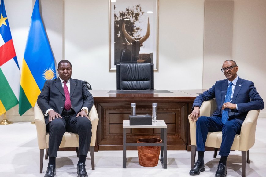 President Kagame receives Central African Republic President Faustin-Archange Touadéra