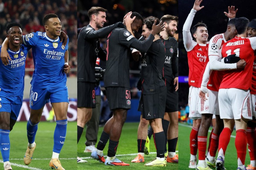 Real Madrid, Arsenal FC, zitwaye neza naho Kylian Mbappé akomeza kwandika amateka! Uko UEFA Champions League yagenze