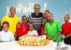 Madamu Jeannette Kagame yahuye n'abana mu birori ngarukamwaka