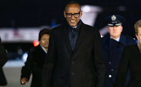 Perezida Kagame yageze i Washington gusinya amasezerano na Tshisekedi