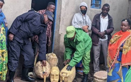 Musanze: Polisi yamennye litiro zisaga 1700 z'ibinyobwa bitujuje ubuziranenge