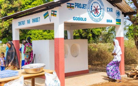 Ingabo z’u Rwanda muri Santarafurika zubakiye abaturage ifuru ibafasha kwihangira imirimo