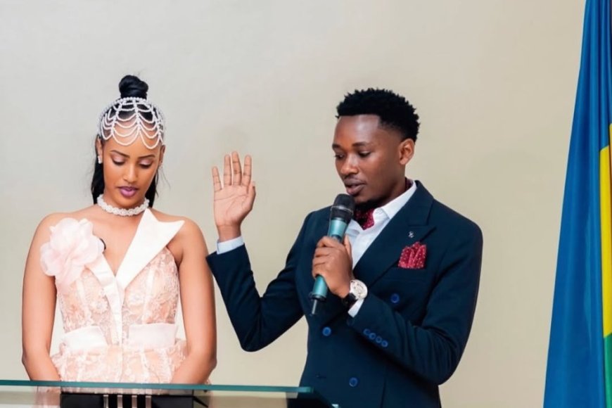 Lynda Priya yasezeranye na Irenge Christian 