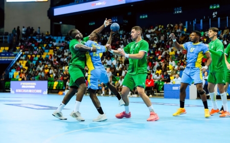 Ikipe y'igihugu y'u Rwanda ya Handball yatsinzwe irushwa na Algeria [AMAFOTO]