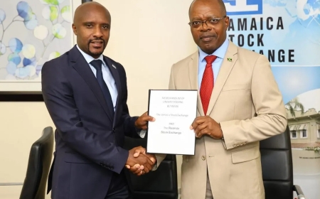 Isoko ry’imari n’imigabane ry’u Rwanda ryasinye amasezerano y’ubufatanye n’irya Jamaica