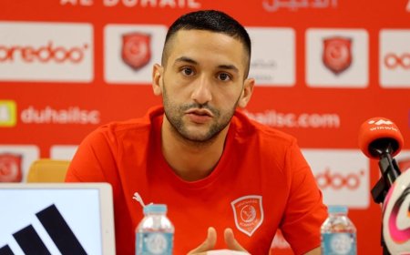 Hakim Ziyech yanze kujyana n’abandi bakinnyi ba Wydad AC muri DRC kubera gutinya izuba