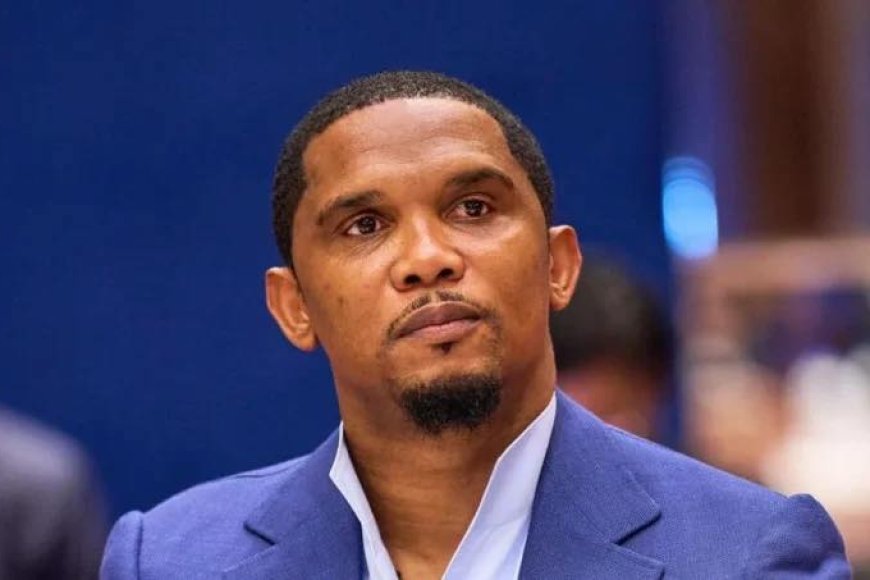 Samuel Eto’o yahanwe na CAF nyuma yo kutishimira imisifurire y’igikombe cy’Afurika