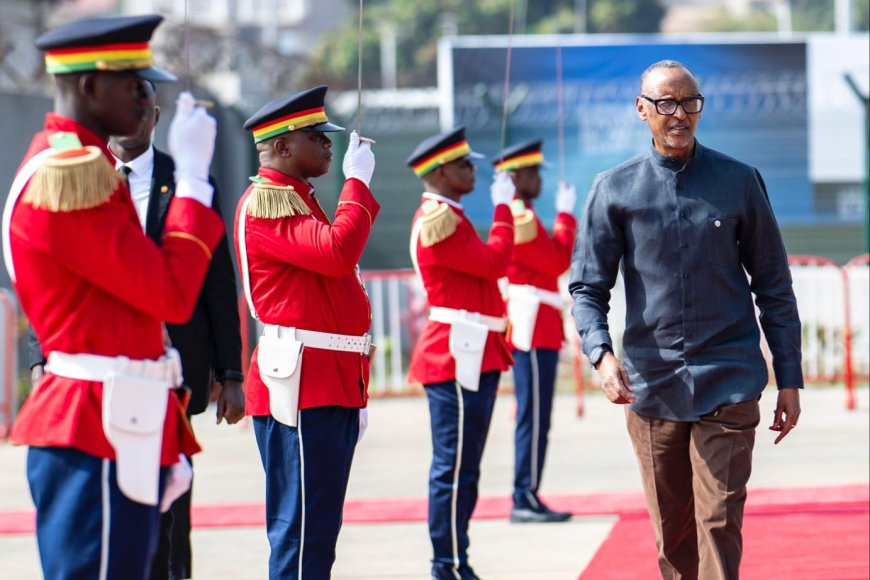 Perezida Kagame yageze muri Guinea mu irahira rya Perezida Doumbouya