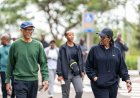 Perezida Kagame na Madamu Jeannette Kagame bifatanyije n’abaturage muri Car Free Day