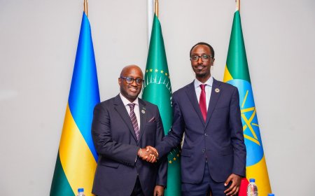 Min. Nduhungirehe yaganiriye na mugenzi we wa Ethiopia ku bufatanye n'umutekano w'akarere