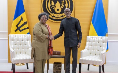 Perezida Kagame yashimiye Mottley watorewe kongera kuba Minisitiri w’Intebe wa Barbados
