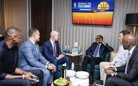 Perezida w'u Rwanda yitabiriye NBA All-Star 2026