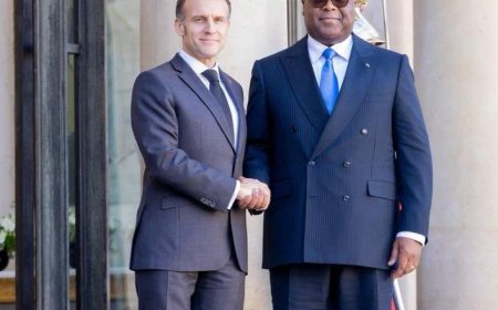 Tshisekedi yazindukiye i Paris kurega u Rwanda! Perezida  Macron yamwijeje kumuba hafi