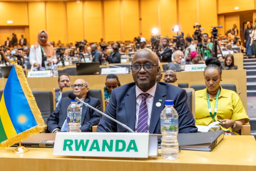 Minister Nduhungirehe attends 48th AU executive council meeting ahead of heads of state summit